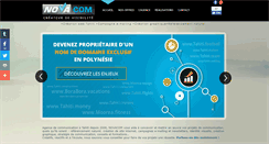 Desktop Screenshot of novacom.pf